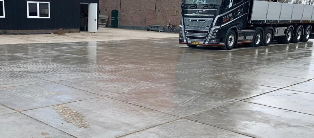 Betonplaten leggen | Keijplaten 200x200x14 cm