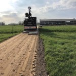 Gebrauchten Betonplatten verlegen mit LKW | De Keij