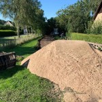 Sand Liefern für Nivellieren Sandbahn Betonplatten