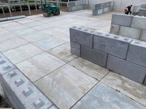 Betonplaten verharding | Betonblokken stapelen | Opslagindeling