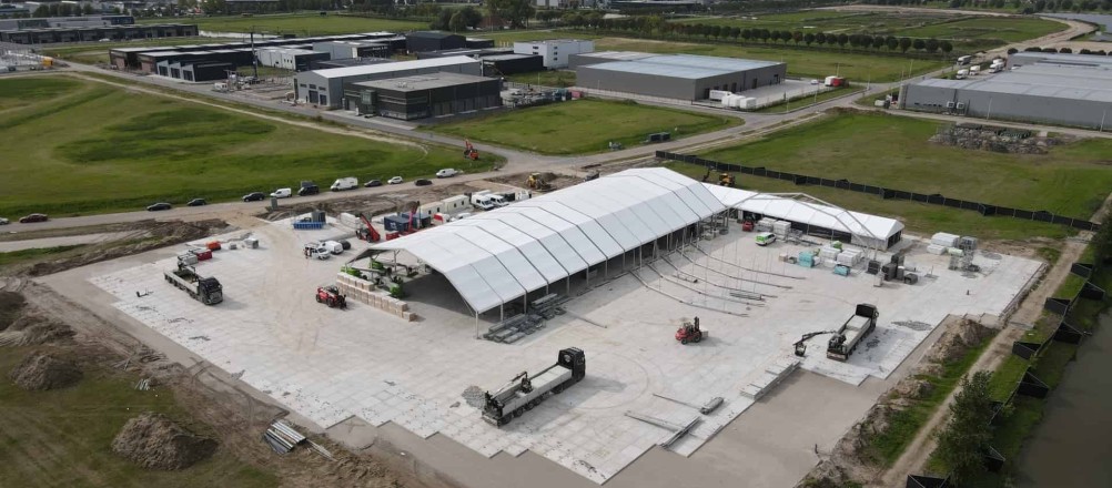 Temporäre Pflasterung