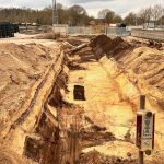 Ausmessen und Ausheben des Geländes Reek | De Keij